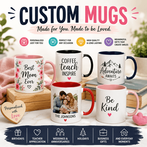 Custom Mugs: The Perfect Personalized Gift for Every Occasion