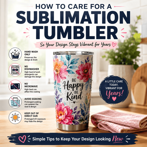 How to Care for a Sublimation Tumbler (So Your Design Stays Vibrant for Years)