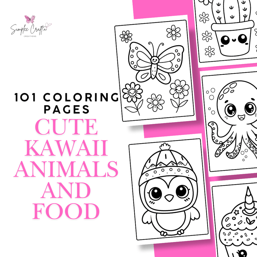 Cute kawaii bear holding a cupcake printable coloring page with big eyes and simple outlines for children.