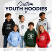 Custom Youth Hoodies Personalized Kids Sweatshirts