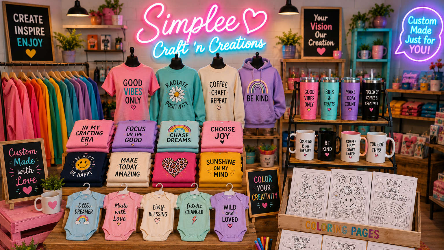 Personalized T-shirts, Sweaters, and Baby Onesies