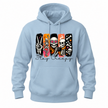 Stay Creepy Adult Hoodie Sweater with Colourful Skeleton Graphic