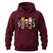 Stay Creepy Adult Hoodie Sweater with Colourful Skeleton Graphic