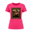 Heliconia women's graphic apparel with trendy Mona Lisa selfie art print