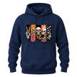 Stay Creepy Adult Hoodie Sweater with Colourful Skeleton Graphic