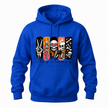 Stay Creepy Adult Hoodie Sweater with Colourful Skeleton Graphic