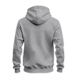 A Sport Grey pullover hoodie shown from the back, displayed on a clean white background.