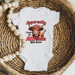 newborn baby outfit with funny attitude slogan and playful design
