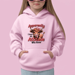 Youth pink hoodie featuring cute cow graphic and Apparently I Have An Attitude Who Knew quote