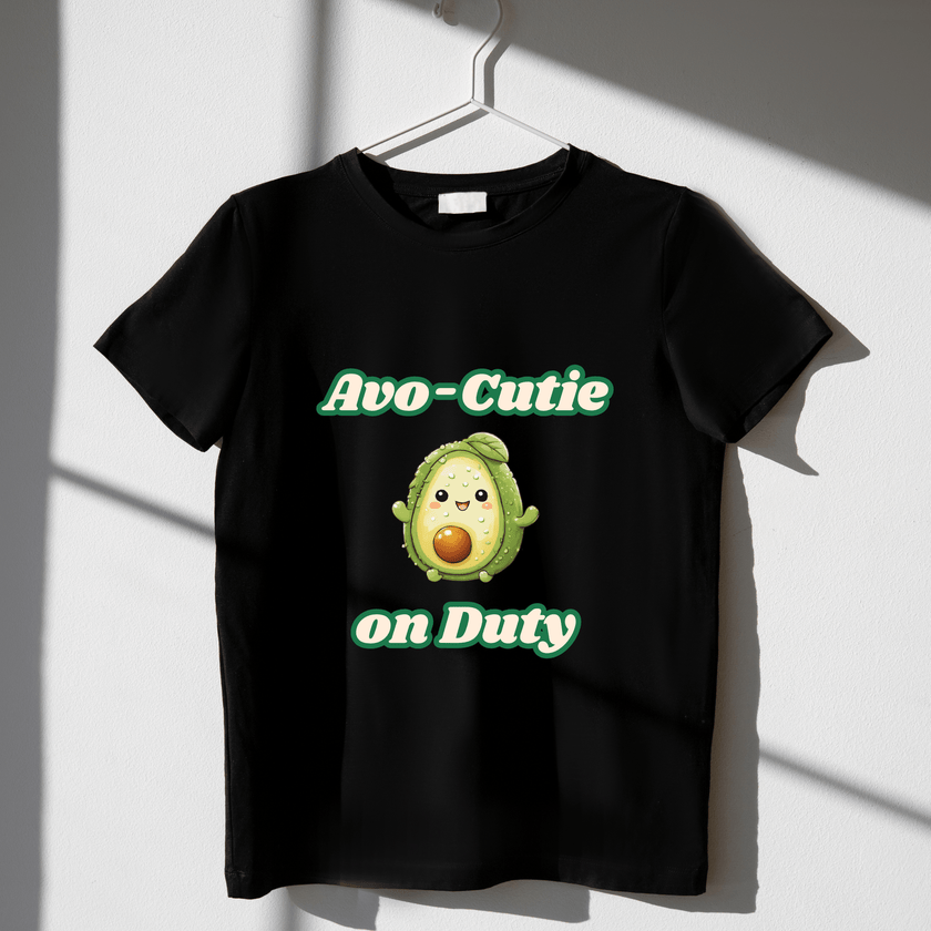 Soft cotton unisex t-shirt with fun avocado artwork.