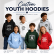 Chandails à capuchon personnalisés pour jeunes