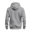 A Sport Grey pullover hoodie shown from the back, displayed on a clean white background.