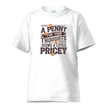 White t-shirt with penny for your thoughts seems a little pricey graphic design and coin elements