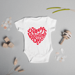 Soft cotton Valentine baby outfit for newborns and infants