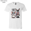 I Don’t Give A’ funny animal T-shirt with mouse and donkey artwork. Hilarious sarcastic gift idea for friends.