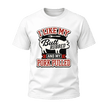 White BBQ lover T shirt with I Like My Butt Rubbed And My Pork Pulled text, designed for grilling and smoker fans.