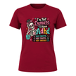 Cardinal Red women’s funny ADHD skeleton graphic tee with colourful I’m Not Demure I Have ADHD design