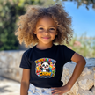 Kindergarten Crew Youth T Shirt with Cute Panda Back to School Graphic