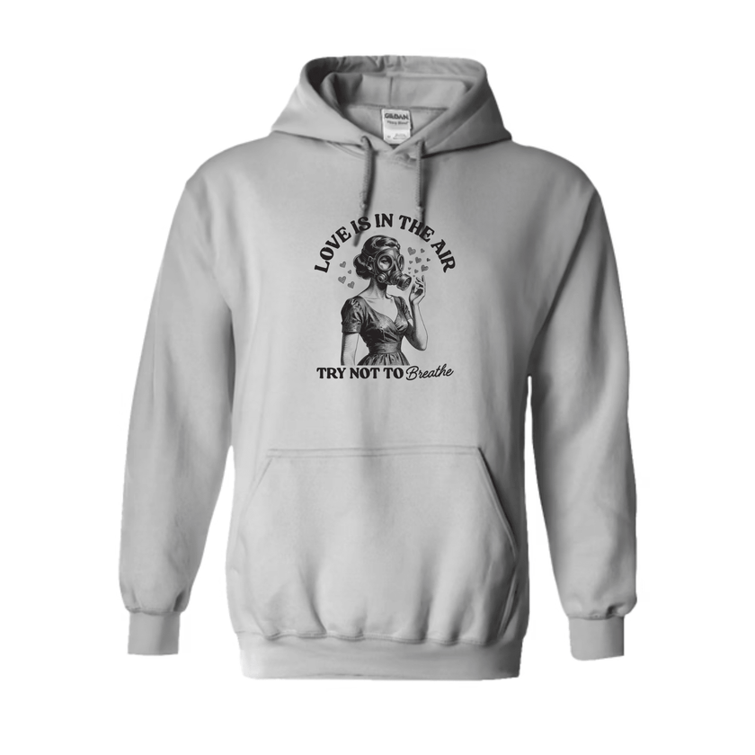 Graphic hoodie available in multiple colors featuring funny quote