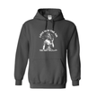 Funny statement hoodie featuring retro illustration and humorous text design