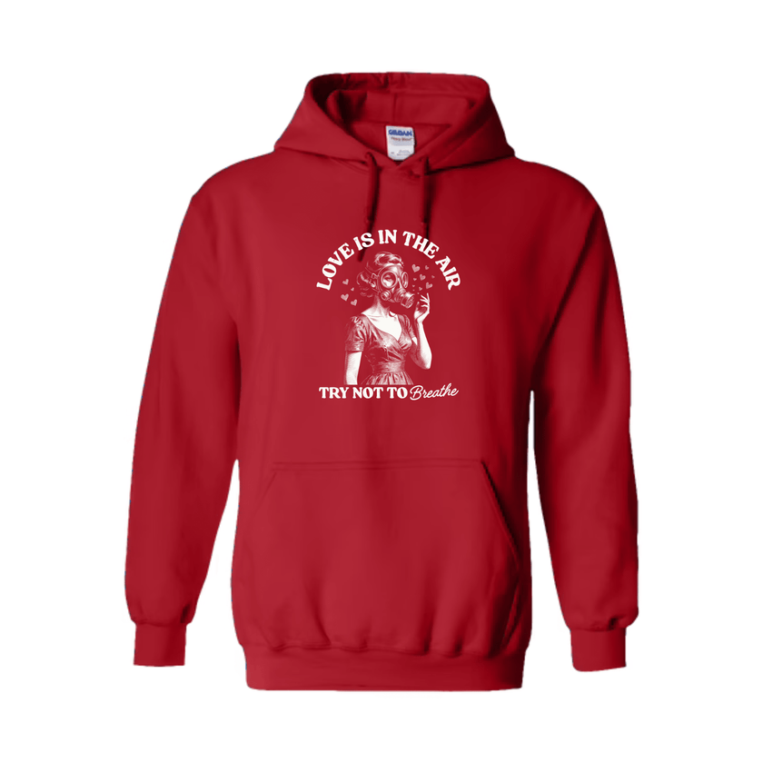 Trendy unisex hoodie with retro humor themed design