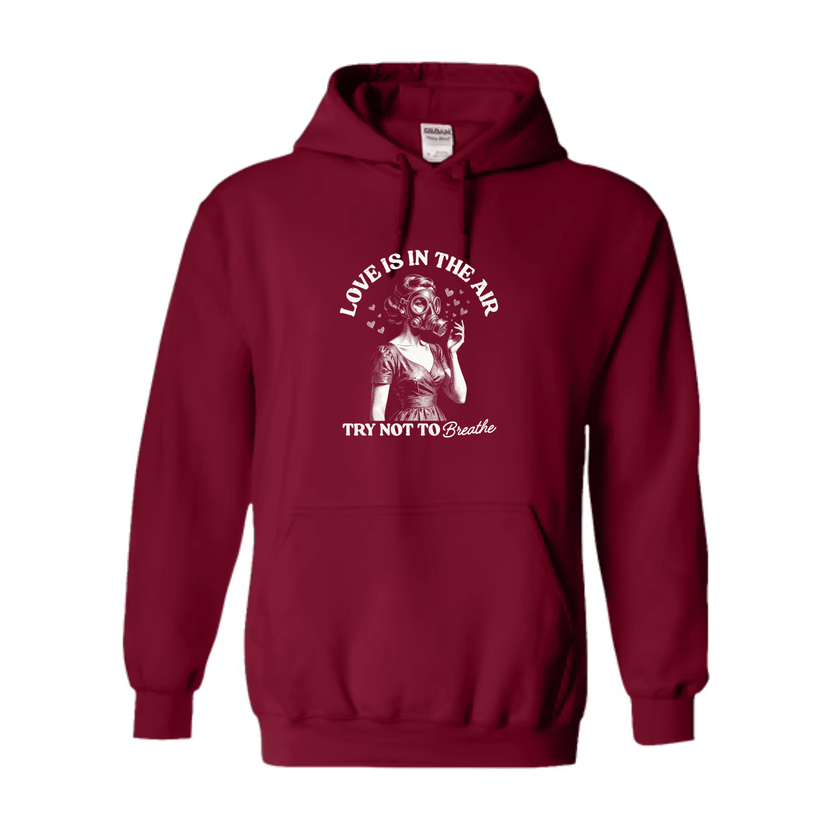 Streetwear hoodie with humorous quote and retro illustration graphic