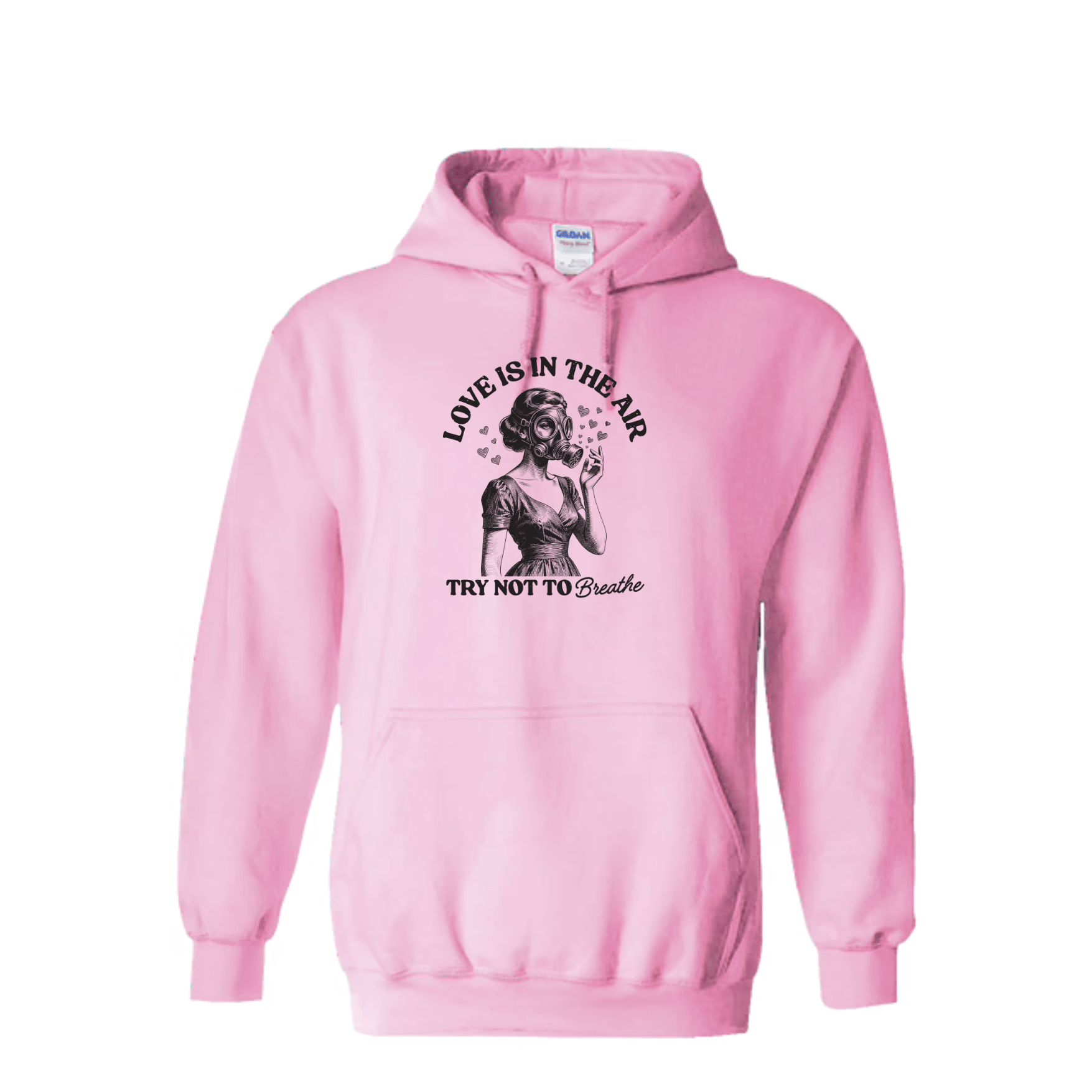 Unisex graphic hoodie with vintage inspired artwork printed on front