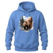 Majestic Forest Bear Men's Hoodie Premium Wildlife Graphic Pullover Sweatshirt