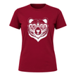 Cardinal Red women's tee showcasing Mama Bear design and comfortable everyday style