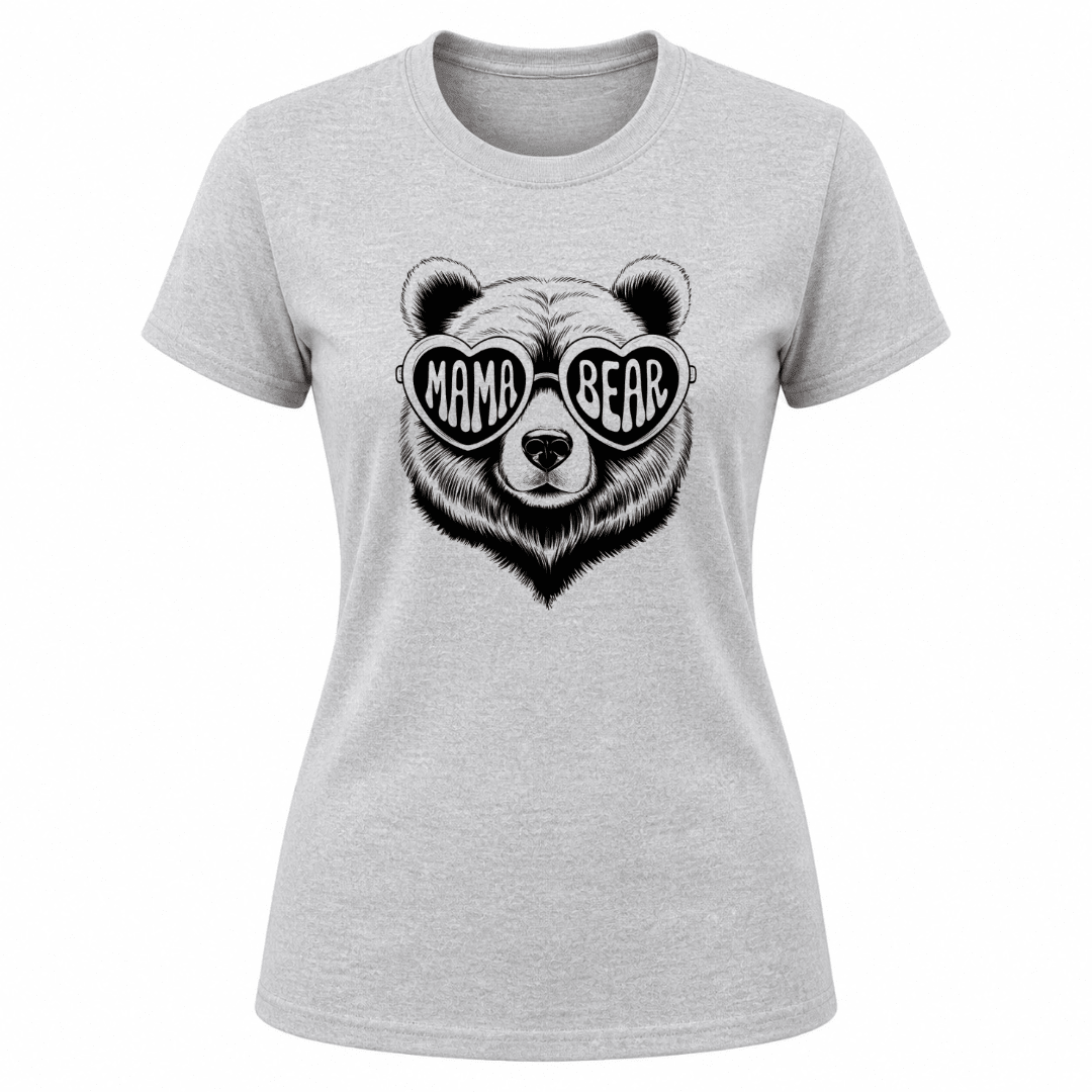 Mama Bear Women's Graphic T Shirt | Cute Graphic Tee