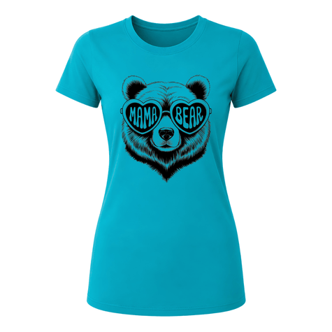 Jade Dome women's shirt with stylish Mama Bear artwork and durable graphic print