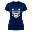 Navy blue Mama Bear t shirt for women with premium graphic artwork and soft feel