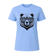 Carolina Blue Mama Bear women's t shirt with unique bear graphic and flattering fit