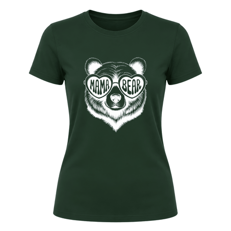 Mama Bear Women's Graphic T Shirt | Cute Graphic Tee