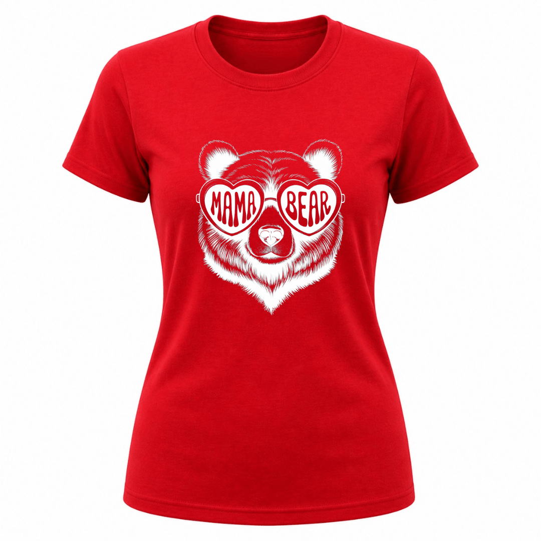 Mama Bear Women's Graphic T Shirt | Cute Graphic Tee