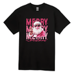 Black T-shirt with cool Santa Claus wearing sunglasses and the text ‘Merry Merry Merry Christmas.’ Fun festive holiday shirt.