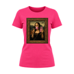 Heliconia women's graphic apparel with trendy Mona Lisa selfie art print