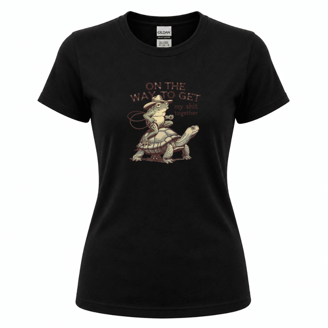 Unisex funny graphic tee with vintage animal artwork and trendy sarcastic saying
