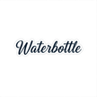 Sticker with 'Waterbottle' text on a white background
