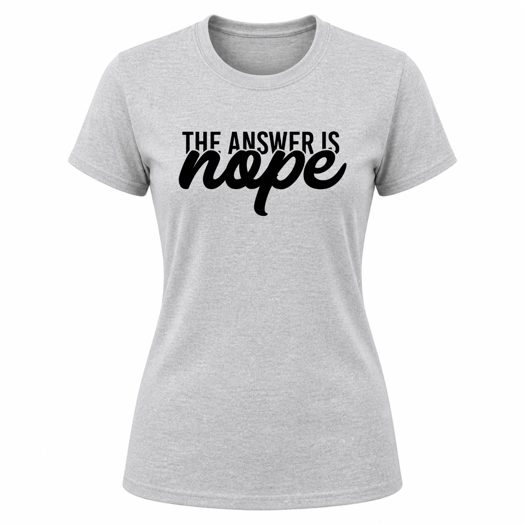 Sport grey women's statement shirt with bold graphic typography