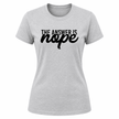 Sport grey women's statement shirt with bold graphic typography