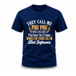 Navy blue Paw Paw graphic shirt with funny family quote and premium print design