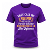 Purple funny grandpa t shirt with playful Paw Paw statement and bold text artwork
