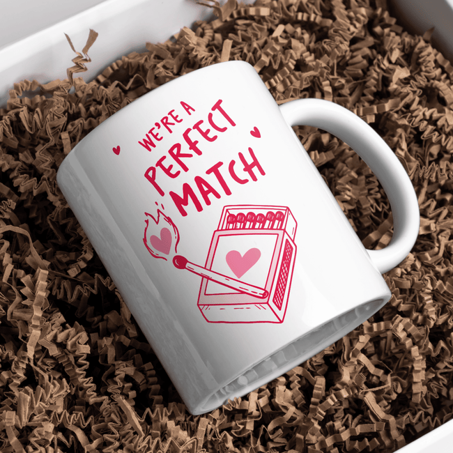 Cute couple gift mug showing 