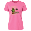 Azalea pink women’s tee with a bold cactus graphic and personal space message for introverts and plant fans.
