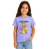 Violet Youth Girls Giraffe Graphic Tee, You Bet Giraffe I'm Cute Rainbow Design Shirt